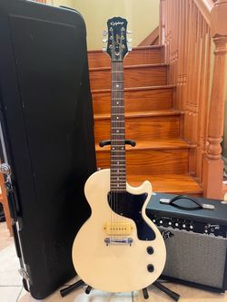 Epiphone Custom Shop Limited Edition Les Paul Jr w/ Hardshell Case, Fender Amp