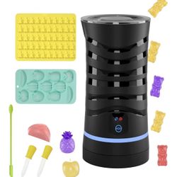 Gummy Maker Mixer Candy Machine, Infused Herb Edible Gummy Making Kit, 304 Stainless Steel Inner, DIY Herb Candies, Include 1 Bear Mold, 1 Fruit Mold,