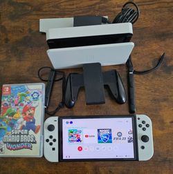 Nintendo Switch OLED Model HEG-001 Handheld Console w/ Accessories - Excellent