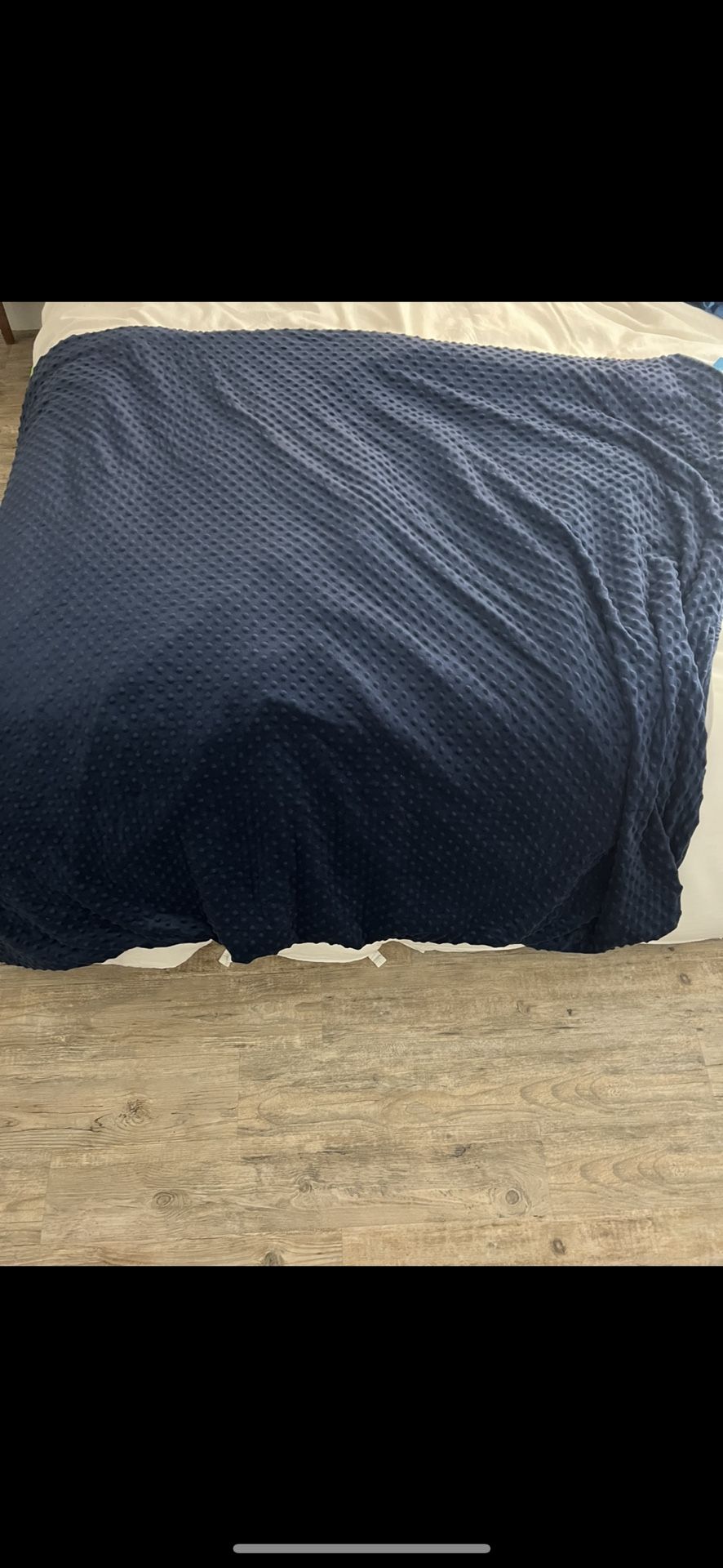 20 Lb Weighted Blanket Navy Blue