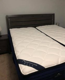 Dreamcloud split king (twin xl) mattress bed
