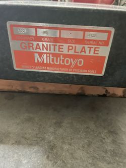 Mitutoyo Precision Granite Stone