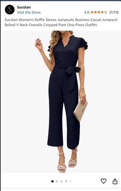 Women’s Jumpsuit Navy Blue XL