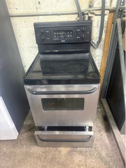 stove 24 inches glass top