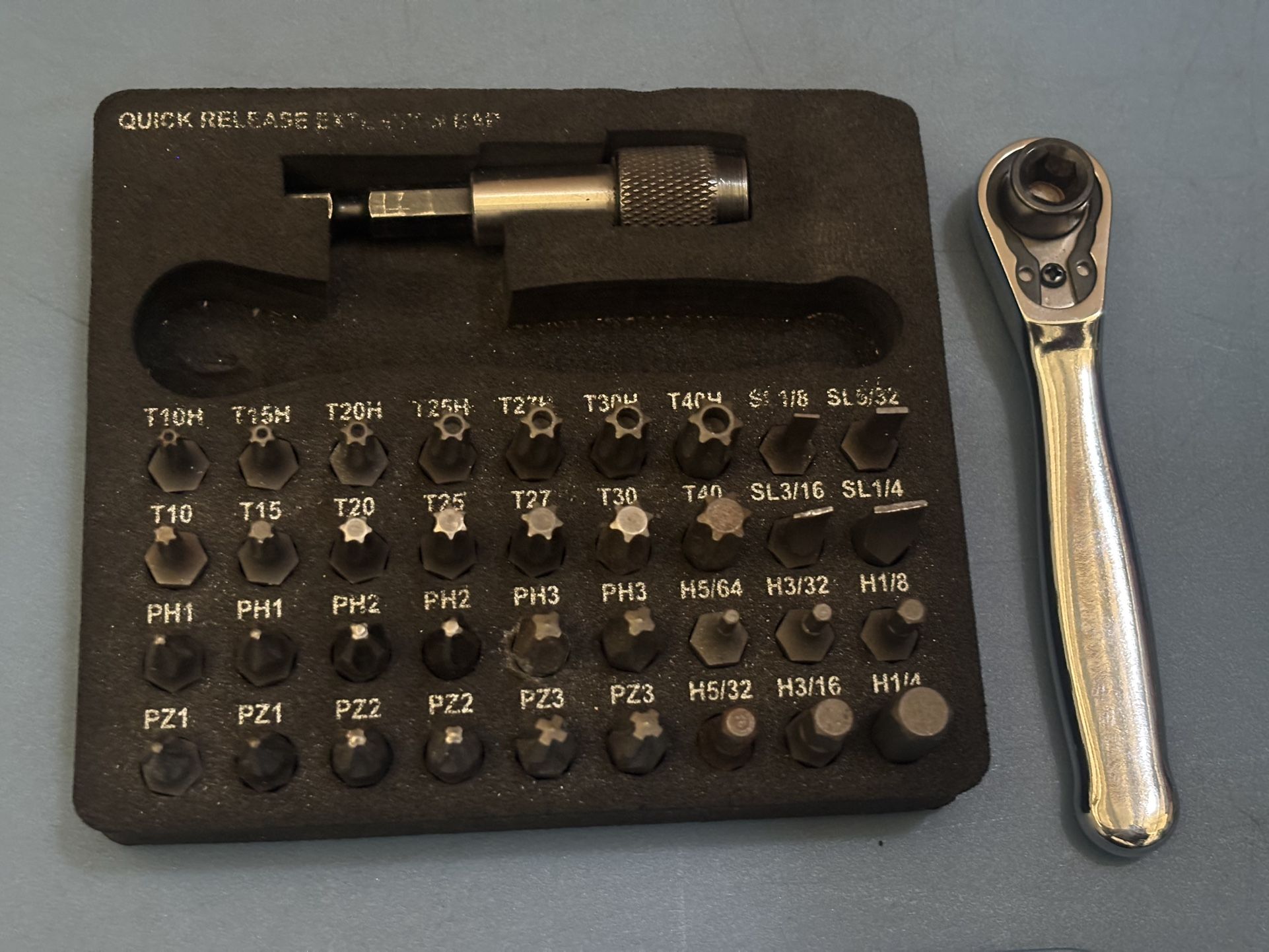 Sunex Tools Mini Ratchet, And Bit Set 