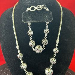 Bali Legacy Sterling Silver Jewelry Set