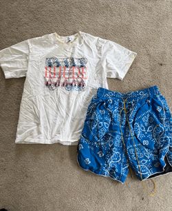 Rhude Tshirt and Rhude Shorts