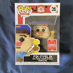 Funko Pop.  8-Bit. Fix-It Felix  2018 Summer Convention