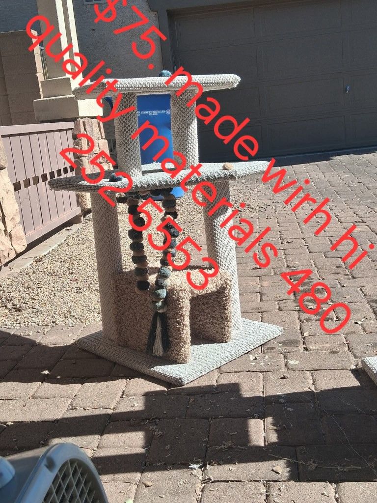Cat tree. Cat tower. Cat scratcher. Cat bed. Cat condo. Cat post