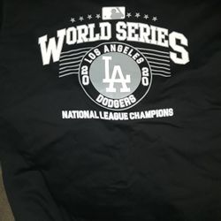 New Dodgers 2020 WS Black Short Sleeve T- shirts (5XL )