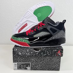 Nike Air Jordan Spizike Low Mens Size 9.5 Shoes Black Varsity Red FQ1759-060 New