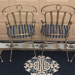 4 Wrought Iron Chairs 