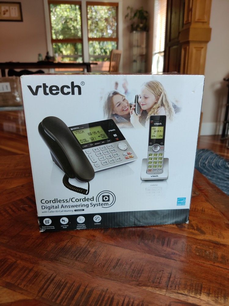 VTech Cordless Corded Digital Phone And Answering System