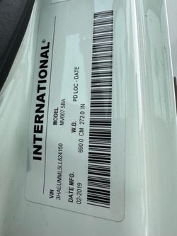 2020 INTERNATIONAL MV607