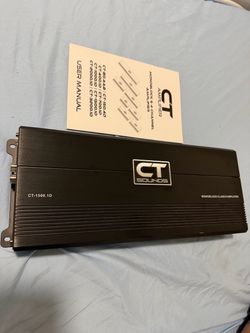 Ct-1500.1D 1500 watts rms monoblock car amplifier