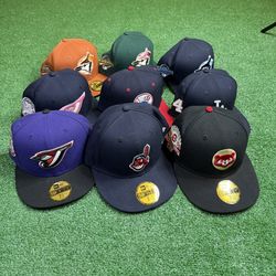 New Era Fitted Hats Sizes 7 3/8
