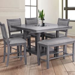 6 Piece Counter Height Dining Set 