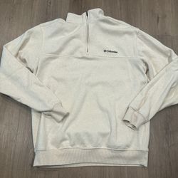Columbia Men’s Hart Mountain II Half-Zip Pullover Sweater Oatmeal Small