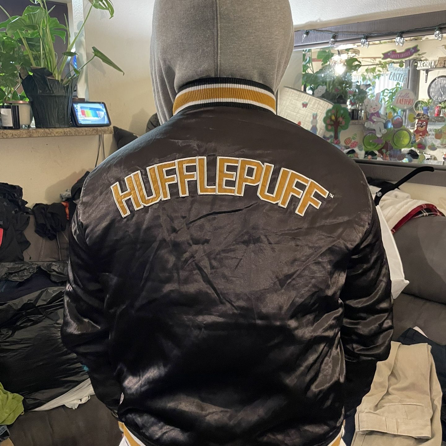 Hufflepuff leather hotsell jacket