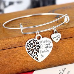 Mother Daughter Charm Bracelet