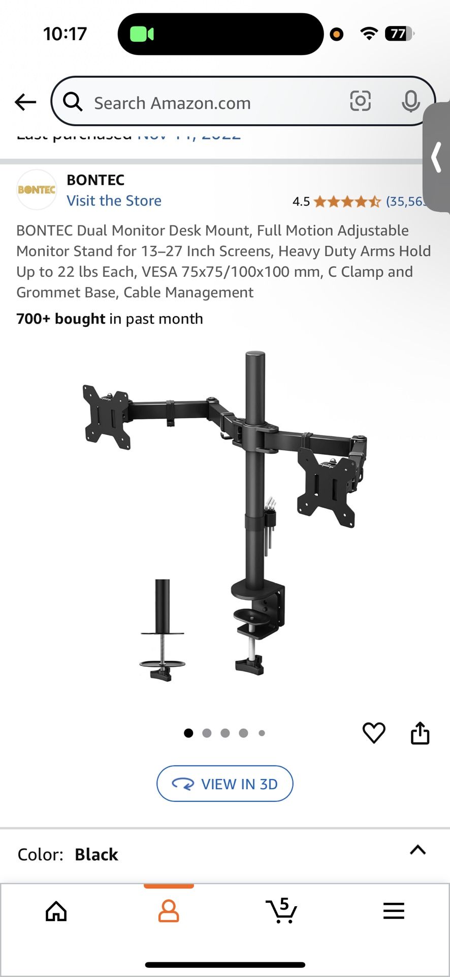 Double Monitor Stand