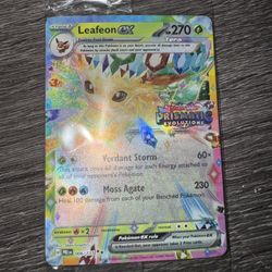 Prismatic Evolutions Promo: Leafeon EX Stamped Pokemon 
