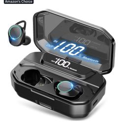 ythorig Ultimate] True Wireless Earbuds Bluetooth 5.0 Headphones, IPX7 Waterproof Earphones for Sports, 160H Playtime w/ 3300mAh Charging Case, 3D Ste