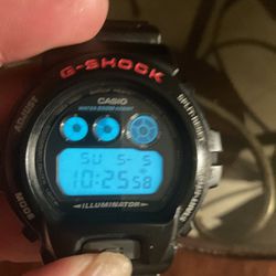 Vintage Casio G-Shock DW-6(contact info removed) Needs Bezel & Band, No Backlight, New Battery