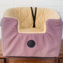 DOG CAR SEAT - WASHABLE Booster with Dog Seat Belt for Car
