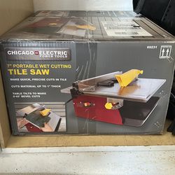 Brand new tile saw sealed in box