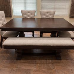 wooden dinning table