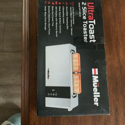 Mueller UltraToast Full Stainless Steel Toaster 2 Slice, Long Extra-Wide Slots 