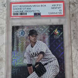 PSA 10 Shohei Ohtani 2017 BCP31 BOWMAN CHROME MEGA BOX RC ROOKIE
