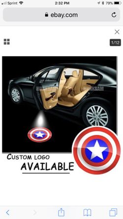 2x car door laser led light projector Captain America