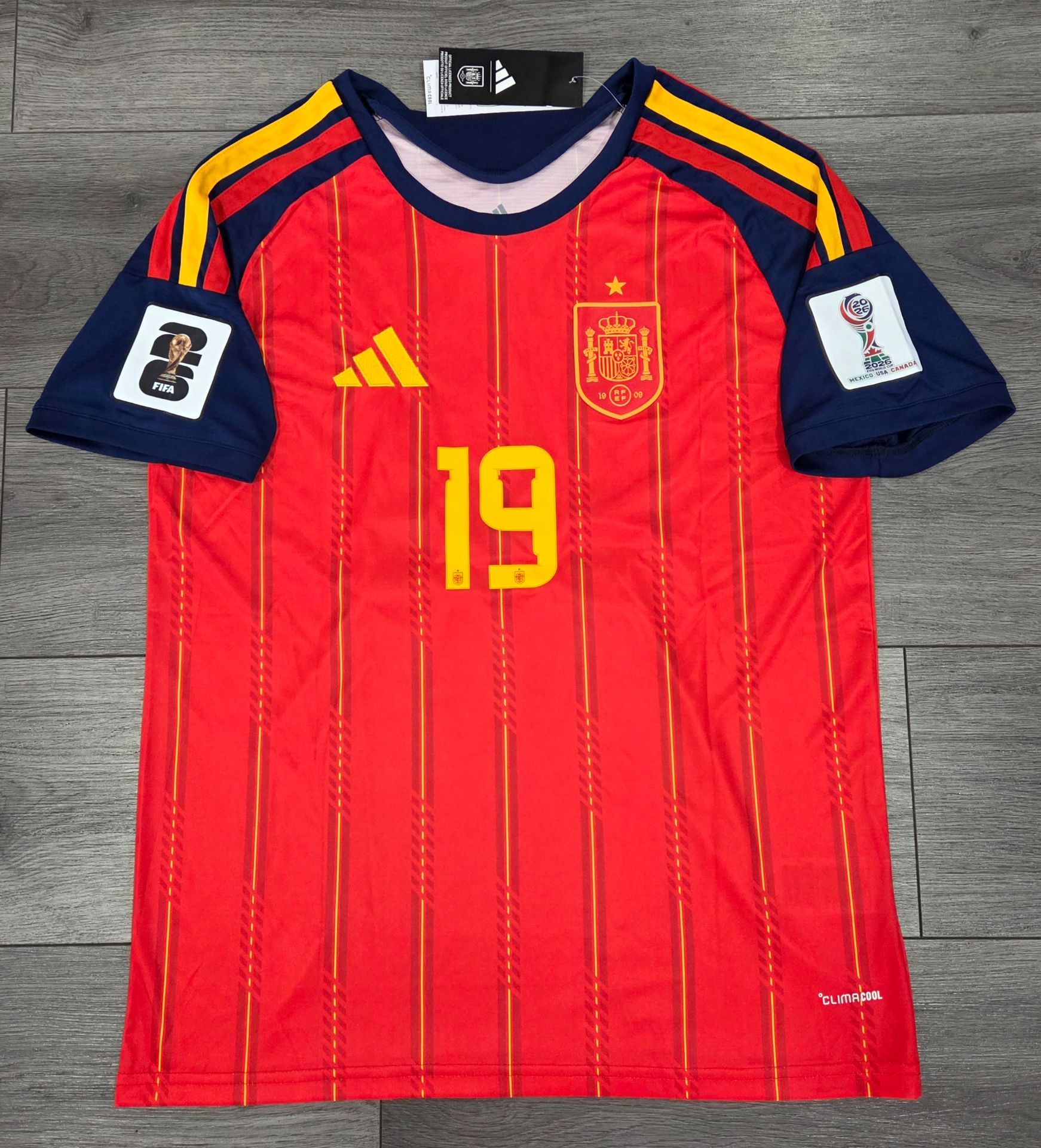 SPAIN WORLD CUP SOCCER JERSEY