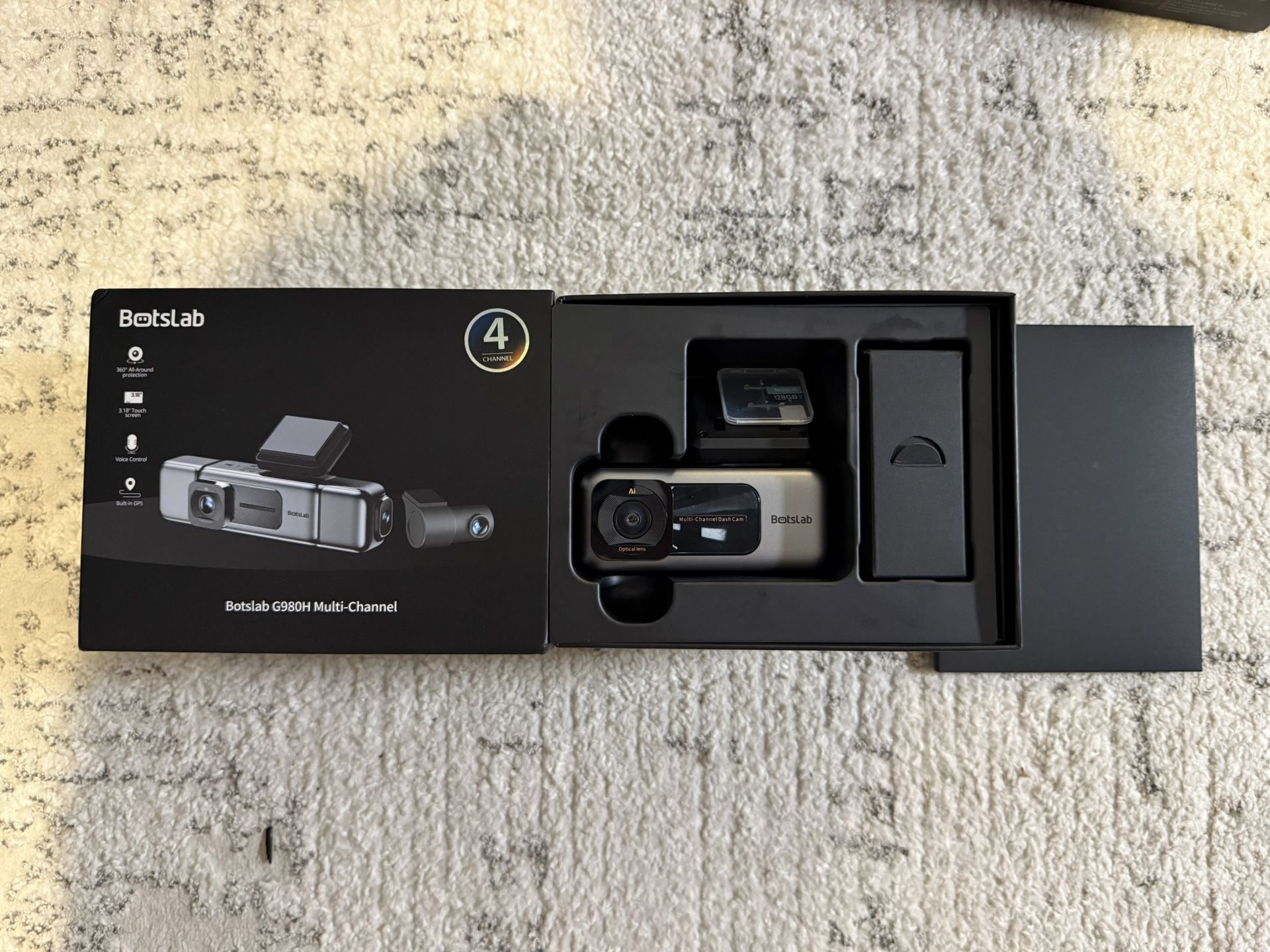 G980H 4K Dash Cam Front & Rear – Open Box, New Never Used