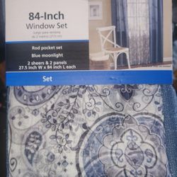 Mainstays 84 Inch Window Set