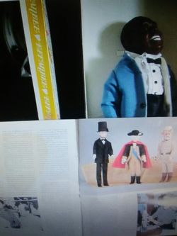 Effanbee 1984 Louis Armstrong Doll with instrument rough box