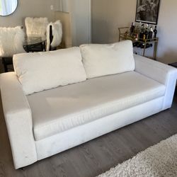 Used White Living Spaces 85” sofa 