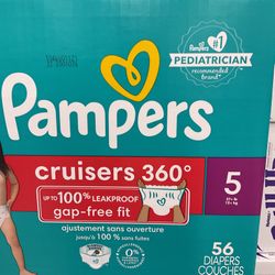 Pampers Cruisers 360 Size 5 56 Count 