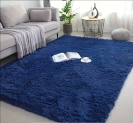 New 9x6 Navy Blue plush rug.