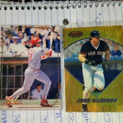 Jose canseco Mark McGwire baseball cards