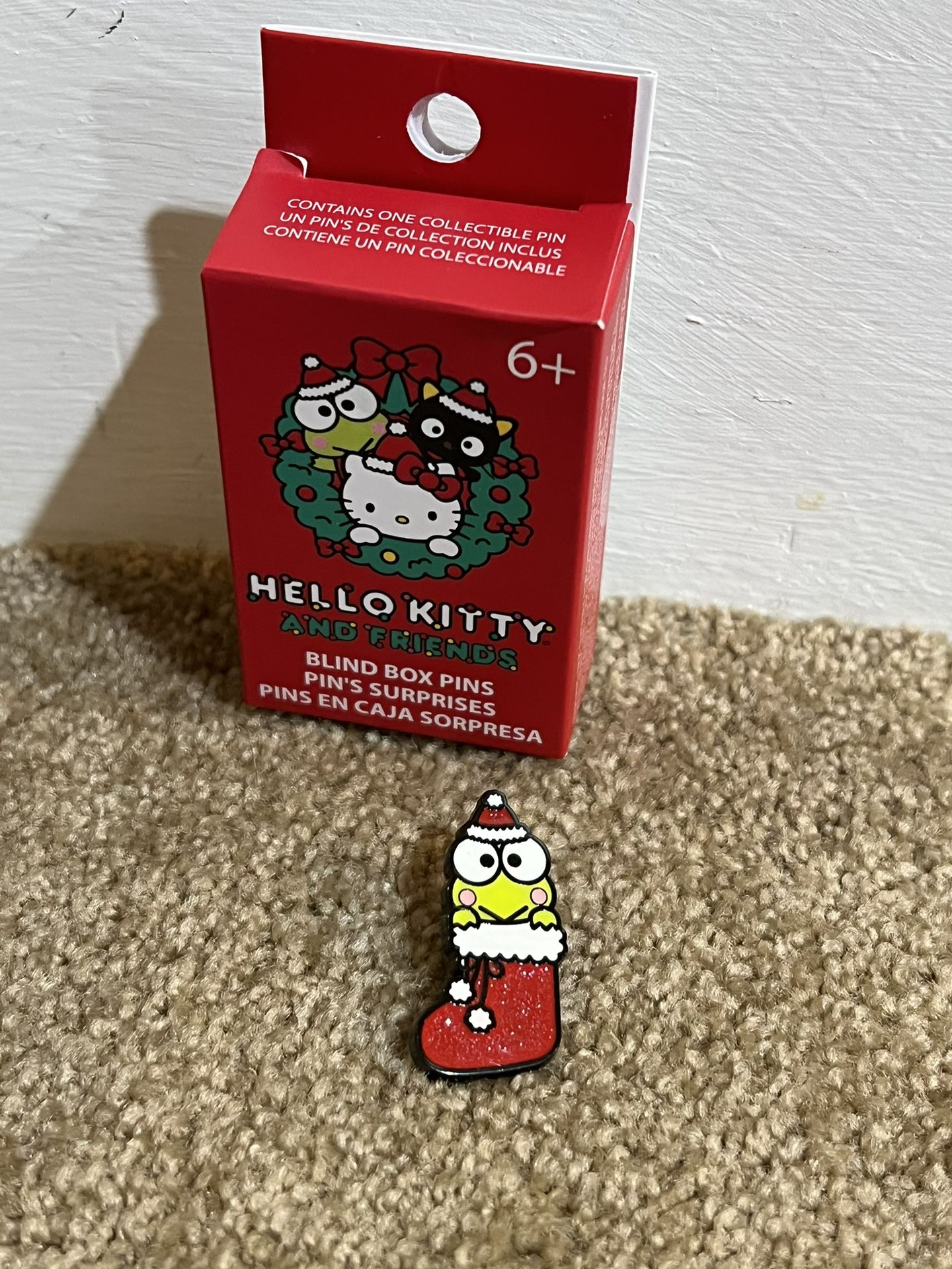 Sanrio Hello Kitty And Friends Stockings Blind Box Enamel Pin OPEN KEROPPI