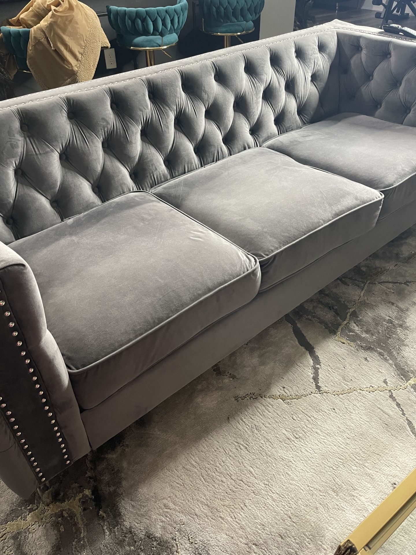Gray Sofa And Loveseat