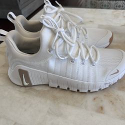 Nike Free Metcon 6 Workout Shoes White Gum Light Brown Men's | Size 7.5