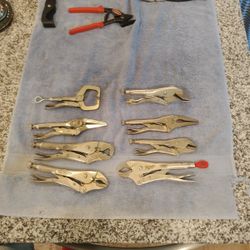 8 Different Pairs Of Vice Grips
