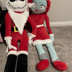 Giant Jack And Sally Plushes