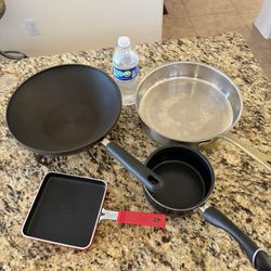 4 Miscellaneous Pans-No Lids