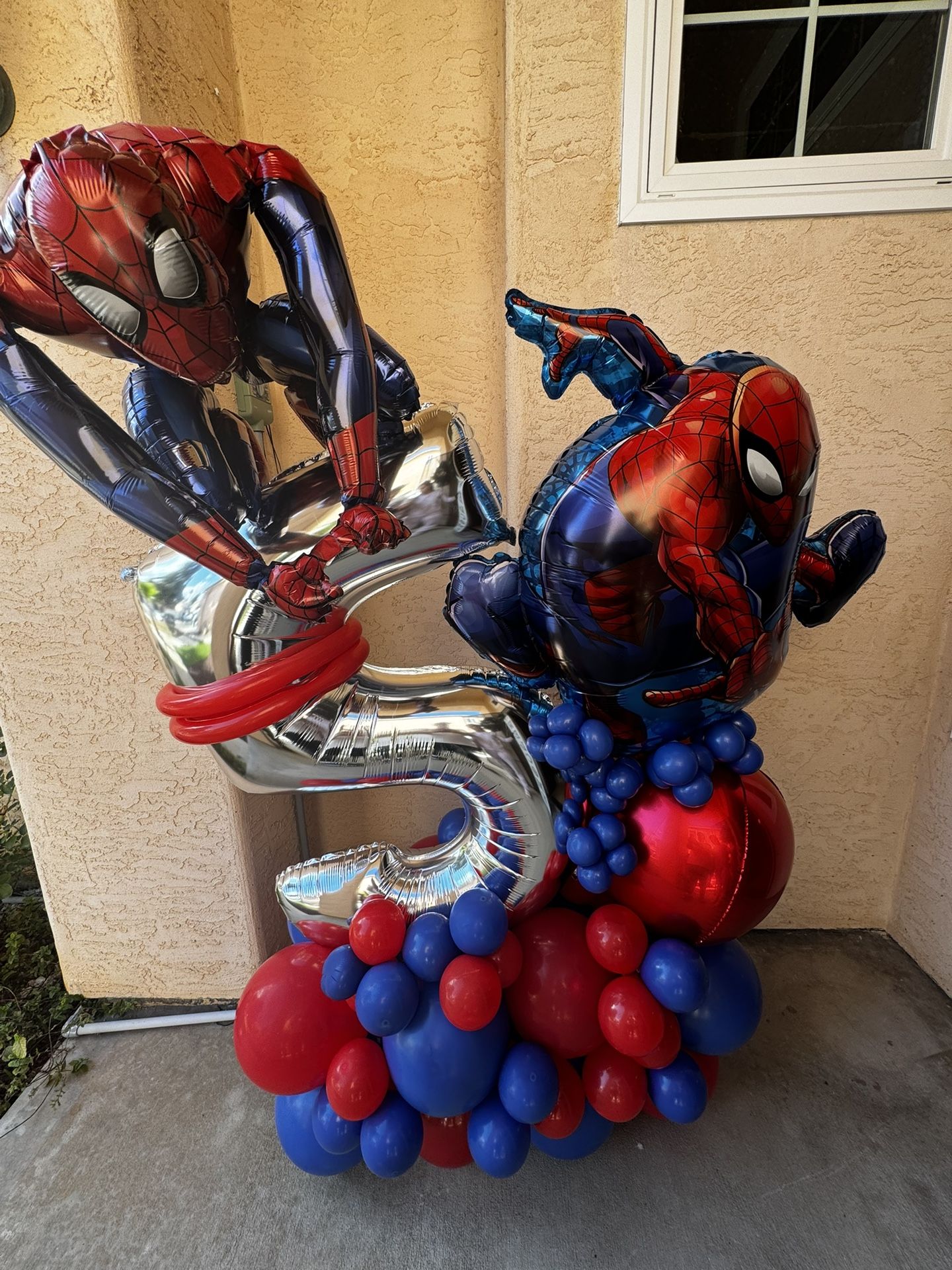 Kids Spider Man Birthday Ballon For 5 Year Olds
