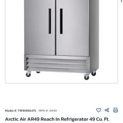 Arctic Air Ft. Stainless Steel fridge 